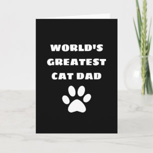 Cartão Pai de Gato Mais Incrível do Mundo Texto Personali