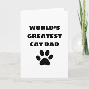 Cartão Pai de Gato Mais Incrível do Mundo Texto Personali