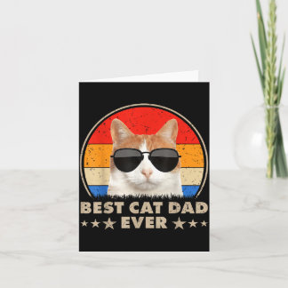 Cartão Pai de Gato Sempre Vintage Cool Gatos Para Pai Hom