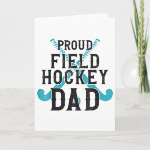 Cartão Pai de Hockey de Campo Orgulhoso Pai de Hockey de