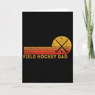 Cartão Pai de Hockey de Campo Retro Ll Jogo de Hockey de
