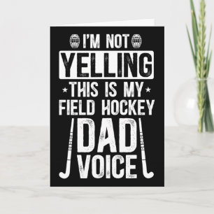 Cartão Pai de Hockey de Campo Voz Pai de um Jogador de Ho