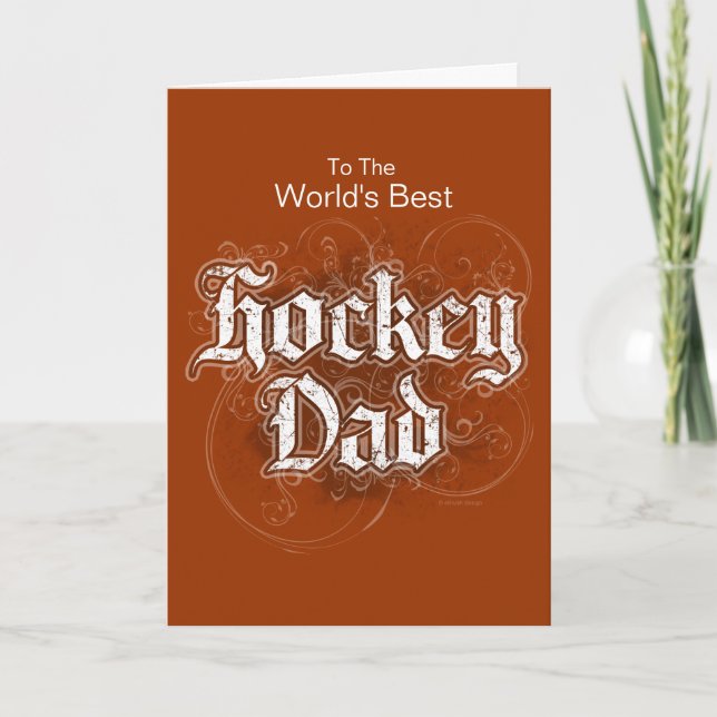 Cartão Pai de hóquei (Frente)