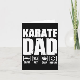 Cartão Pai de Karatê Engraçado Artes Marciais Pai Humor P