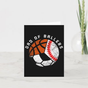 Cartão Pai De Meninos Diversão De Bysebyll Soccer Bysketb