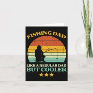 Cartão Pai De Pesca Como O Dia de os pais De Retro Com Fr