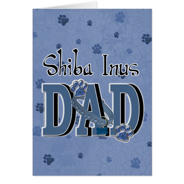 Cartão PAI de Shiba Inus (Frente)
