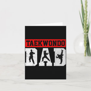 Cartão Pai de Taekwondo - Dia dos Pais Artes Marciais Tae
