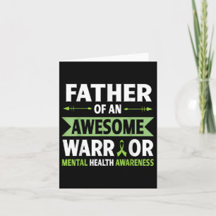 Cartão Pai De Um Fantástico Guerreiro Saúde Mental Awaren
