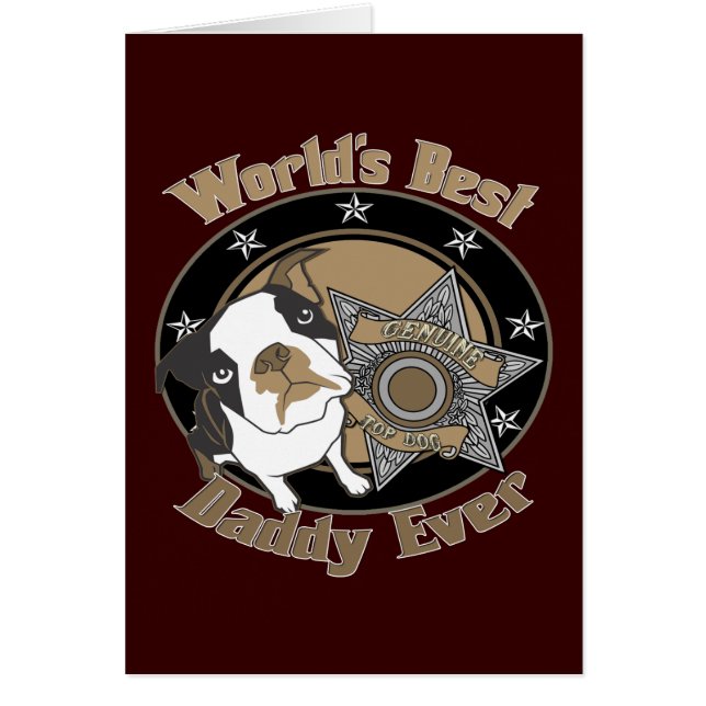 Cartão Pai do cão superior (Frente)