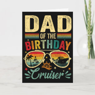 Cartão Pai do Cruiser de Aniversário Sungles Cruzeiro Vin