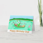 Cartão pai do feliz aniversario<br><div class="desc">duncn e pesca gorda do gato</div>
