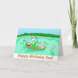 Cartão pai do feliz aniversario