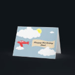 Cartão Pai do feliz aniversario - pai do avião<br><div class="desc">Para seu pai que você ama oh tanto.</div>