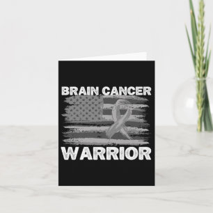 Cartão Pai do Guerreiro do Cancer do Cérebro Homens Usa S
