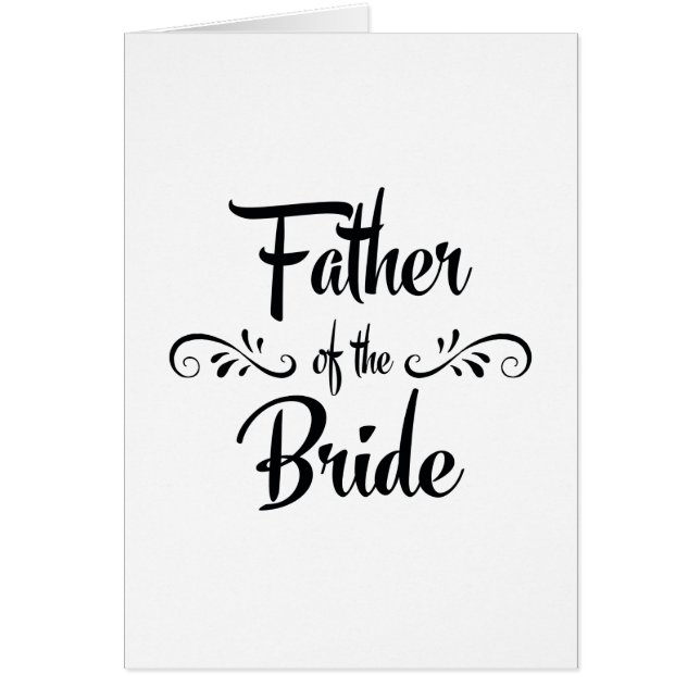 Cartão Pai do jantar de ensaio engraçado da noiva (Frente)