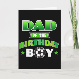 Cartão Pai Do Menino De Aniversário Festa De Futebol Famí