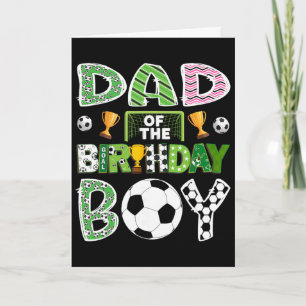 Cartão Pai Do Menino De Aniversário Jogador De Futebol Di
