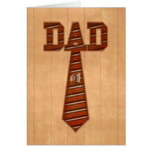 Cartão pai do número 1