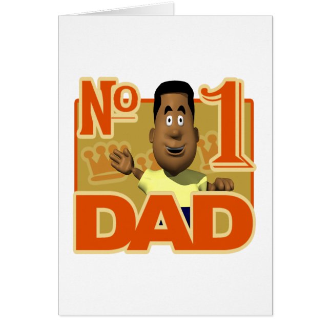 Cartão Pai do número um (Frente)