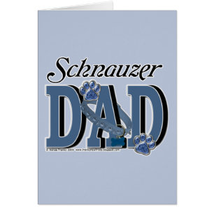 Cartão PAI do Schnauzer