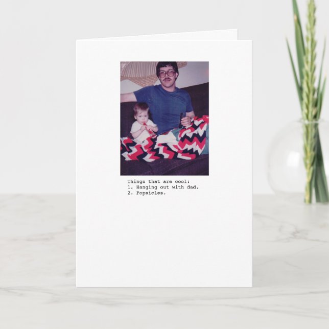 Cartão Pai e Popsicles (Frente)