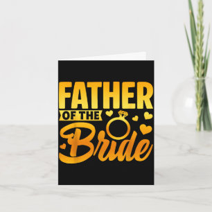 Cartão Pai engraçado da noiva amor paternal casamento