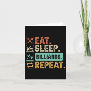 Cartão Pai Engraçado do Billiard Game 9-ball Cue Stick Lo