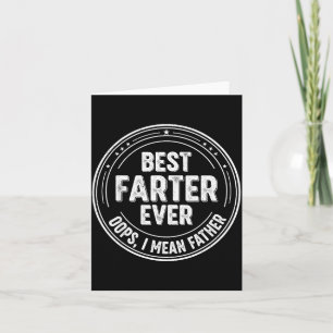 Cartão Pai Engraçado Piada Flatulento Ever Oops Quero Diz