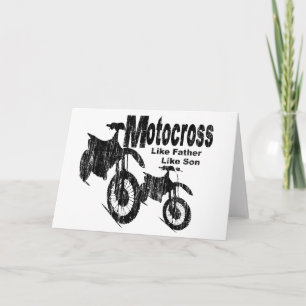 Cartão Pai/Filho Motocross