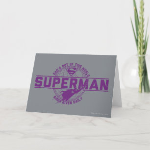 Cartão Pai fora deste mundo