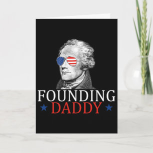 Cartão Pai Fundador Alexander Hamilton 4 de Julho