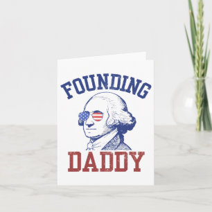 Cartão Pai Fundador George Washington Funny 4 De Julho