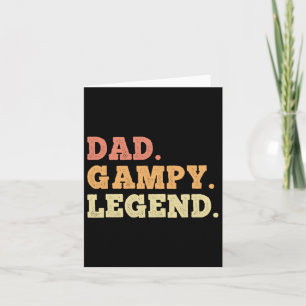 Cartão Pai Gampy Lenda Retro Vintage Engraçado Legendário
