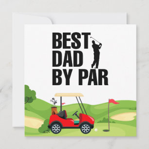 Cartão Pai Golfista Melhor Pai Por Par Para Papai Dia dos