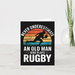 Cartão Pai Jogador de Rugby Pai Rugby