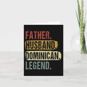 Cartão Pai Lenda Dominicana Dia dos Pais Pai&