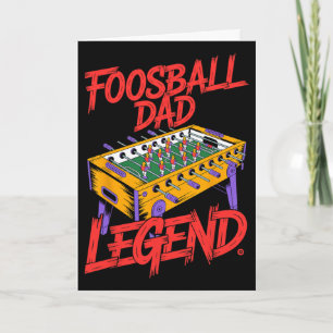 Cartão Pai Lenda Foosll Mesa Jogo Esporte Futebol Diverti
