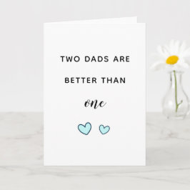 Cartão Pai LGBT dia de os pais Dois pais bonitos modernos