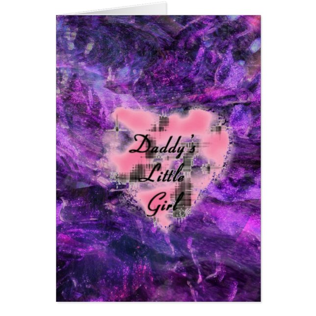 Cartão Pai Lil Girl (Frente)