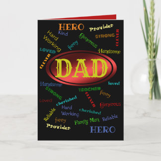 Cartão Pai Meu Herói