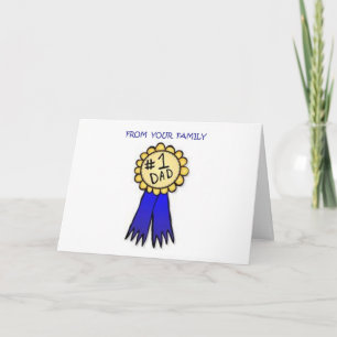 Cartão pai Nº 1 DO DIA DE OS PAIS DA SUA FAMÍLIA