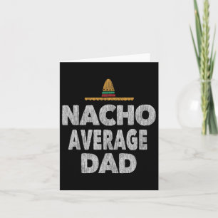 Cartão Pai Nacho Médio Chapéu Mexicano Dia dos Pais