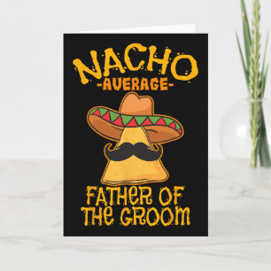 Cartão Pai Nacho Médio do Noivo Casamento Cinco De