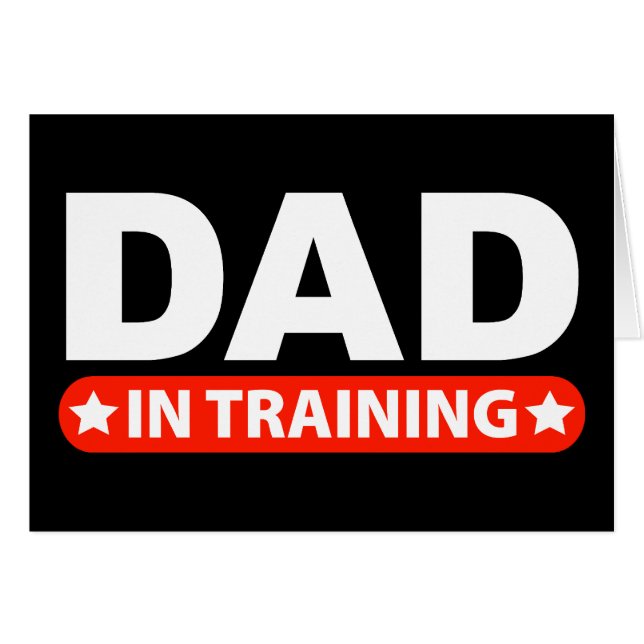 Cartão Pai no treinamento (Frente Horizontal)