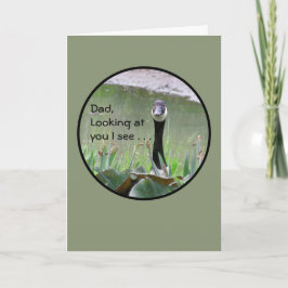 Cartão Pai, Olhando Para Você Eu Vejo/Ganso olhando para
