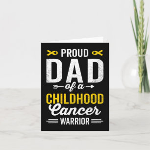 Cartão Pai orgulhoso de um Cancer de infância sobrevivent
