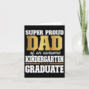 Cartão Pai Orgulhoso De Um Formando Incrível De Jardim De