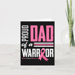 Cartão Pai Orgulhoso De Uma Filha De Guerreiro Cancer De