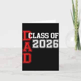 Cartão Pai Orgulhoso Graduado 2026 Ilustração de Grad
